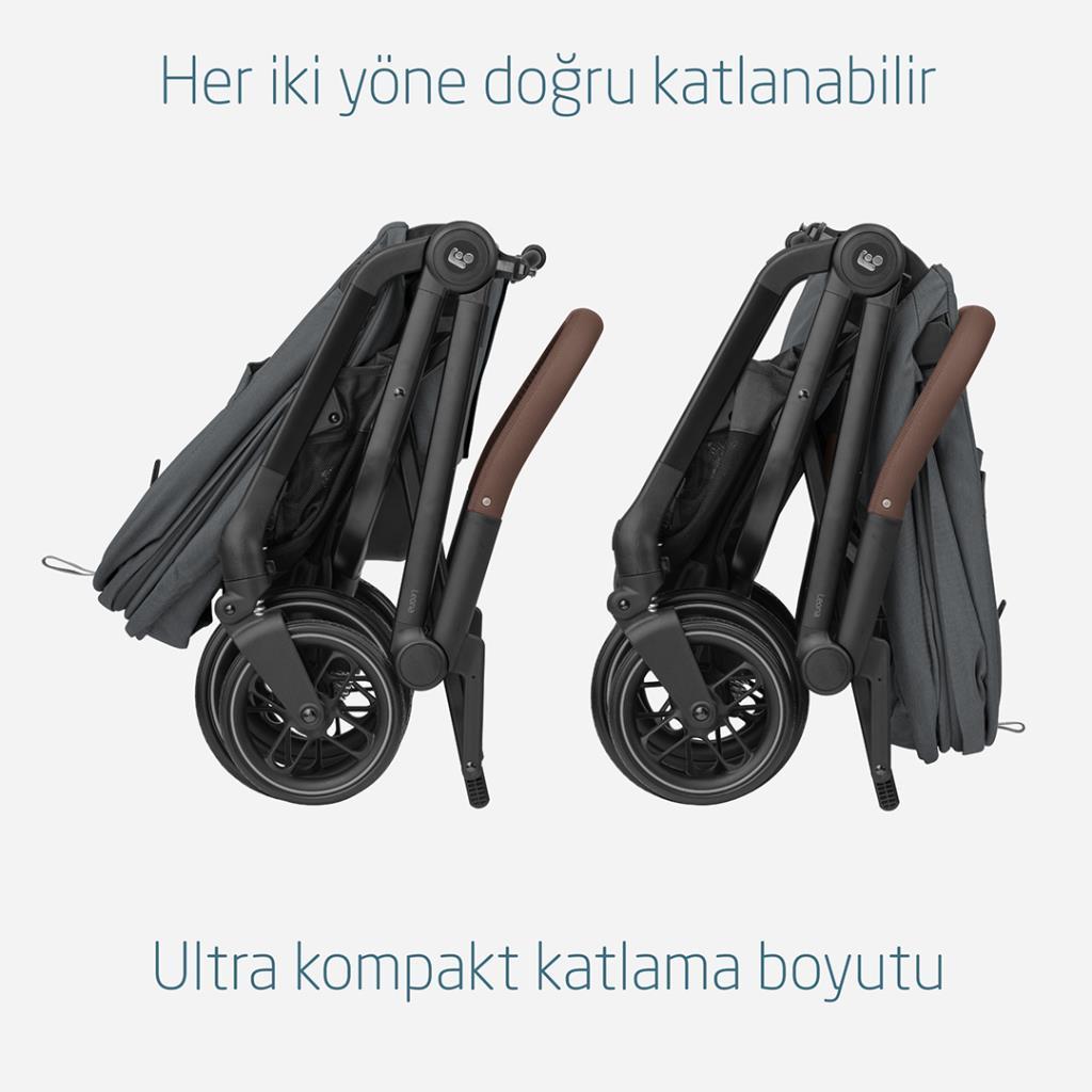 Maxi-Cosi Leona2-Cabriofix I-Size Tek Elle Katlanabilen Ultra Kompakt