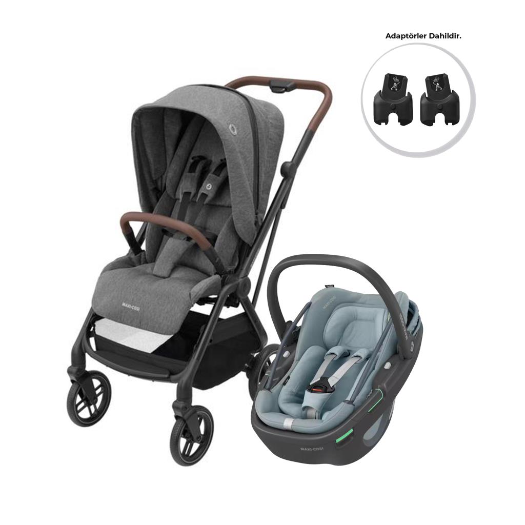 Maxi-Cosi Leona2-Coral 360 Modüler Ana Kucaklı Ultra Kompakt Çift