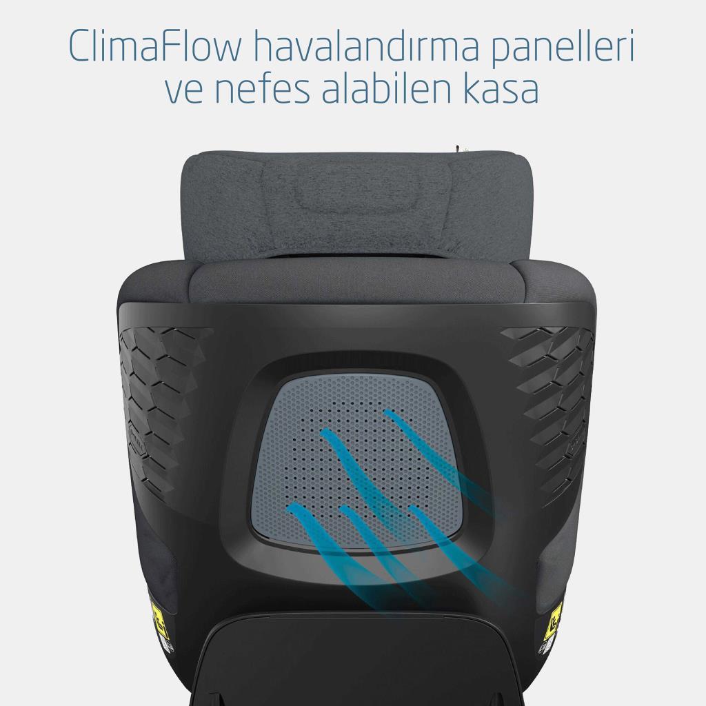Maxi cosi mica pro isofixli 360 dönebilir bebek oto koltuğu authentic graphite 27277